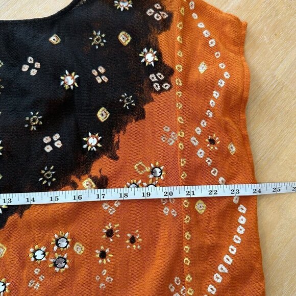 Orange and Brown Women's Top - Picture 14 of 15